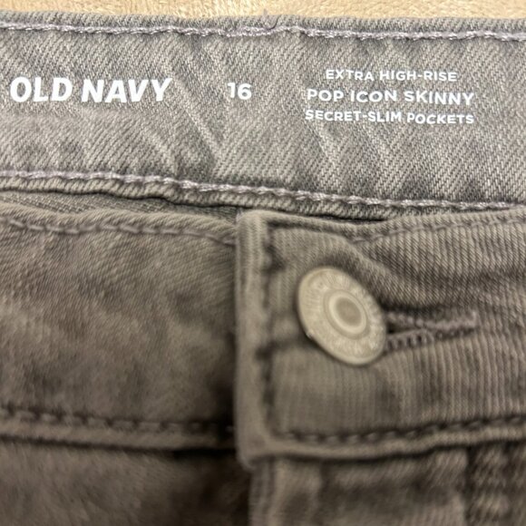 Old Navy Extra High Rise Pop Icon Skinny Secret Slim Pockets - Picture 9 of 11